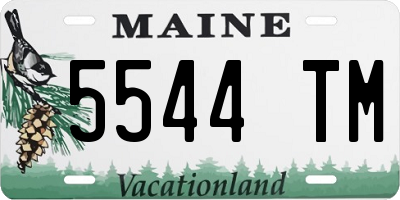 ME license plate 5544TM