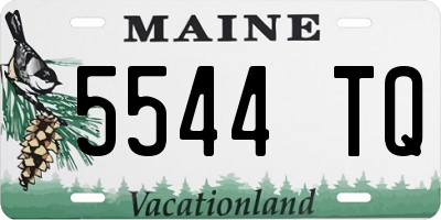 ME license plate 5544TQ