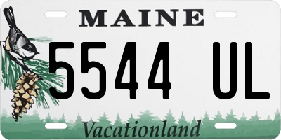 ME license plate 5544UL