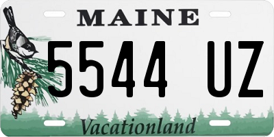 ME license plate 5544UZ