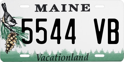 ME license plate 5544VB