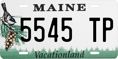 ME license plate 5545TP