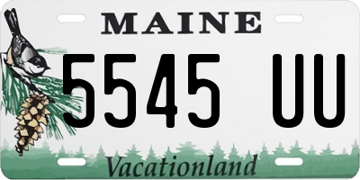 ME license plate 5545UU