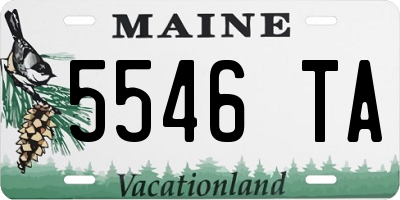 ME license plate 5546TA