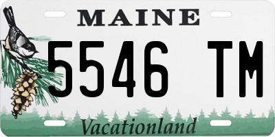 ME license plate 5546TM