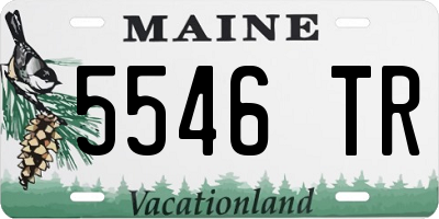 ME license plate 5546TR