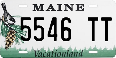 ME license plate 5546TT