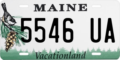 ME license plate 5546UA