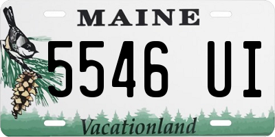 ME license plate 5546UI