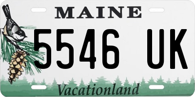 ME license plate 5546UK