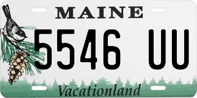 ME license plate 5546UU