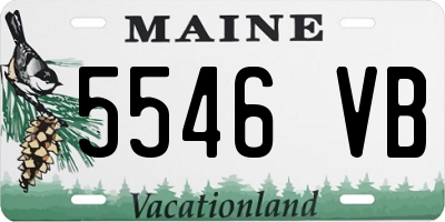 ME license plate 5546VB