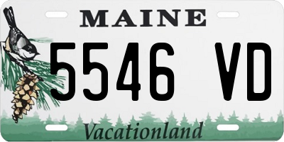 ME license plate 5546VD