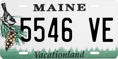 ME license plate 5546VE