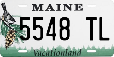 ME license plate 5548TL