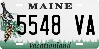 ME license plate 5548VA