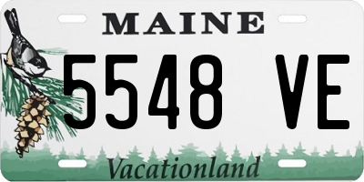ME license plate 5548VE
