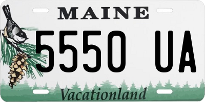 ME license plate 5550UA