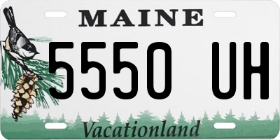 ME license plate 5550UH