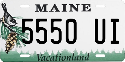 ME license plate 5550UI