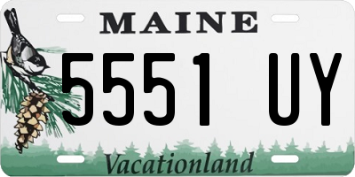 ME license plate 5551UY