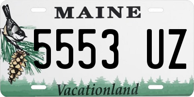 ME license plate 5553UZ