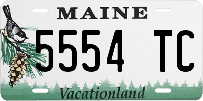 ME license plate 5554TC