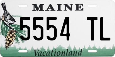 ME license plate 5554TL