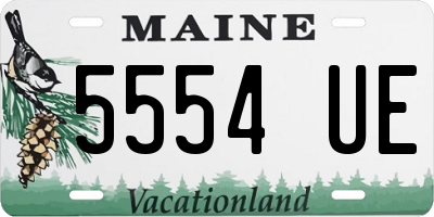 ME license plate 5554UE