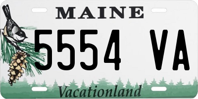 ME license plate 5554VA