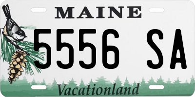 ME license plate 5556SA