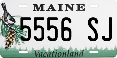 ME license plate 5556SJ