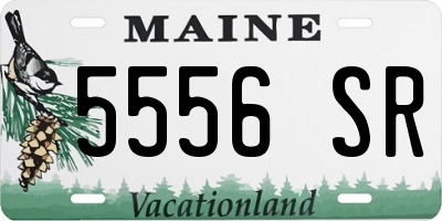 ME license plate 5556SR