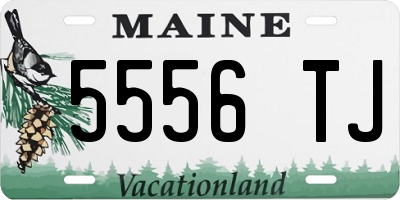ME license plate 5556TJ