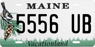 ME license plate 5556UB