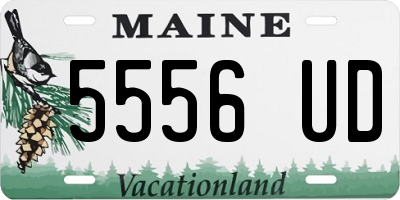 ME license plate 5556UD