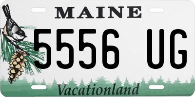 ME license plate 5556UG