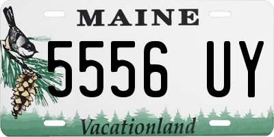 ME license plate 5556UY