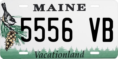 ME license plate 5556VB