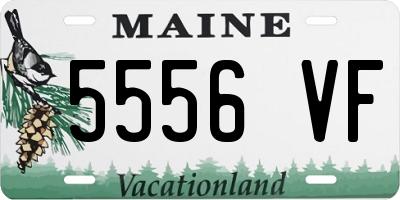 ME license plate 5556VF