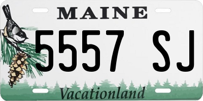 ME license plate 5557SJ