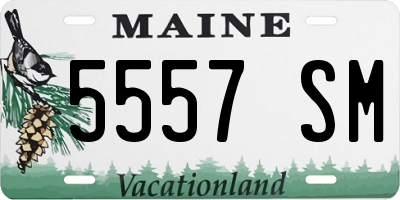 ME license plate 5557SM