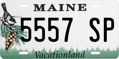 ME license plate 5557SP