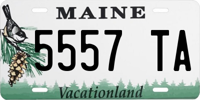 ME license plate 5557TA
