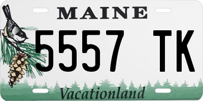 ME license plate 5557TK