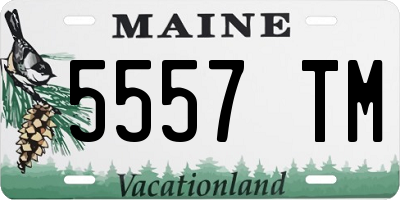 ME license plate 5557TM