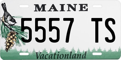 ME license plate 5557TS