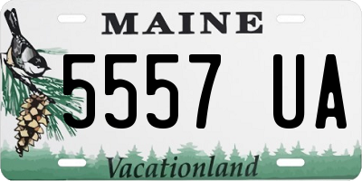 ME license plate 5557UA
