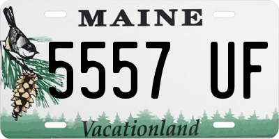 ME license plate 5557UF