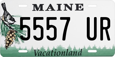 ME license plate 5557UR